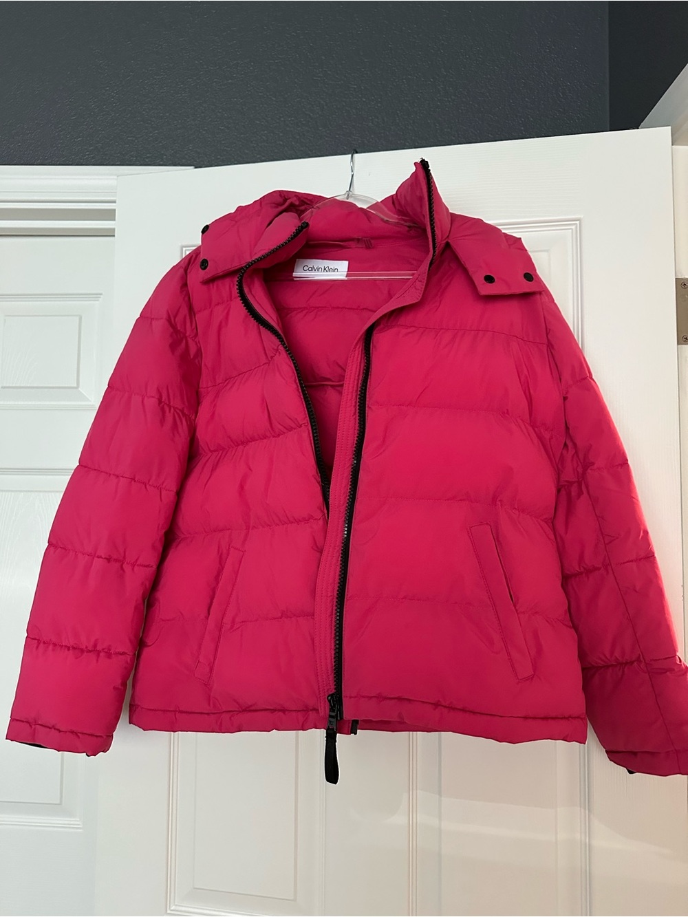 Calvin Klein Pink Quilted Puffer Jacket